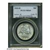 Image 1 : 1915-D 50C MS64 PCGS. A lightly toned and lustrou