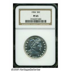 1904 50C PR65 NGC. Fully struck and carefully pre