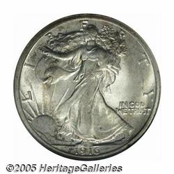 1916 50C MS66 NGC. The inaugural issue of the bea