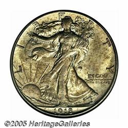 1918-S 50C MS64 PCGS. This is a lustrous example 