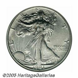 1921-S 50C --Struck Through Grease, Rim Filed, Cl