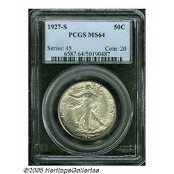 1927-S 50C MS64 PCGS. The 1927-S half dollar is a
