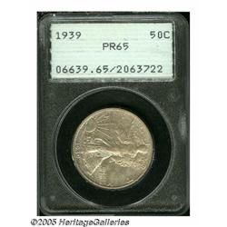 1939 50C PR65 PCGS. Dappled lavender and plum col