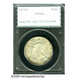 1939 50C PR66 PCGS. Bright proof surfaces display