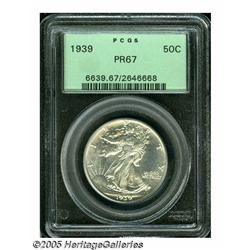 1939 50C PR67 PCGS. Brilliant throughout and very