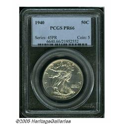 1940 50C PR66 PCGS. A wonderfully preserved speci