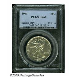 1941 50C PR66 PCGS. Sharply struck with highly re