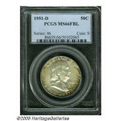 1951-D 50C MS66 Full Bell Lines PCGS. Speckled go