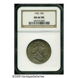1952 50C MS66 Full Bell Lines NGC. The obverse is