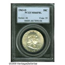 1963-D 50C MS66 Full Bell Lines PCGS. Bright and 
