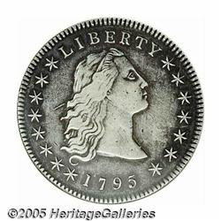 1795 S$1 Flowing Hair, Three Leaves--Rim Damaged-