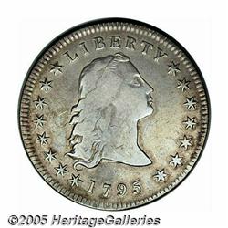 1795 S$1 Flowing Hair, Three Leaves--Cleaned--Net