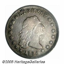 1795 S$1 Flowing Hair, Two Leaves VF25 PCGS. B-9,
