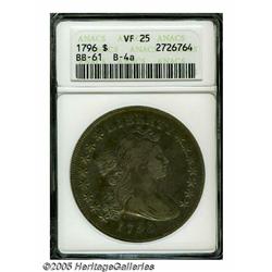1796 S$1 Small Date, Large Letters VF25 ANACS. B-