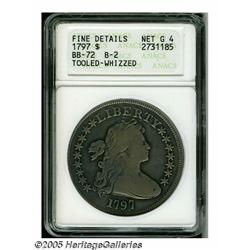 1797 S$1 9x7 Stars, Small Letters--Tooled, Whizze