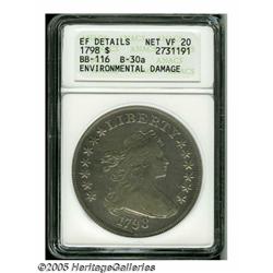 1798 S$1 Large Eagle--Environmental Damage--ANACS