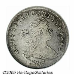 1798 S$1 Large Eagle VF30 NGC. B-31, BB-115, R.4.