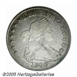 1800 S$1 VF30 NGC. B-1, BB-181, R.4. This die var