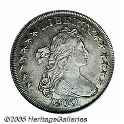 1800 S$1 AU55 NGC. B-4, BB-186, High R.3. This re