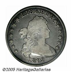 1802/1 S$1 Wide Date Fine 12 PCGS. B-9, BB-235, R