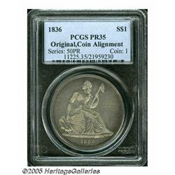 1836 PS$1 Name on Base, Judd-60 Original, Pollock