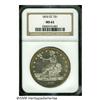 Image 3 : 1876-CC T$1 MS62 NGC. Type One Obverse. Type Two 
