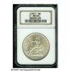 Image 1 : 1877 T$1 MS63 NGC. Boldly struck, with minor soft