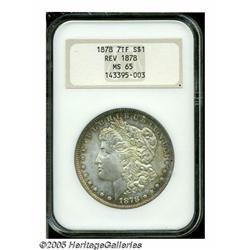 1878 7TF S$1 Reverse of 1878 MS65 NGC. This Gem r
