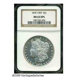 1878 7/8TF S$1 Strong MS63 Deep Mirror Prooflike 