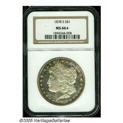 1878-S S$1 MS66 S NGC. Well struck with highly re