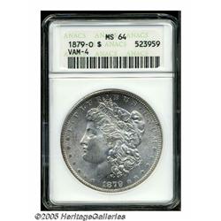 1879-O S$1 MS64 ANACS. VAM-4. A Top 100 Variety. 
