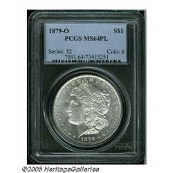 1879-O S$1 MS64 Prooflike PCGS. A reflective, unt