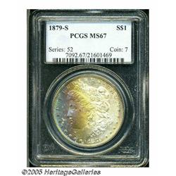1879-S S$1 MS67 PCGS. Well struck and very nearly