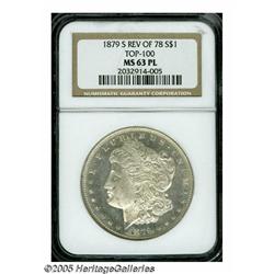 1879-S S$1 Reverse of 1878 MS63 Prooflike NGC. Br