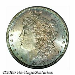1880 S$1 MS66 PCGS. Deep, rich sunset-crimson and