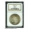 Image 1 : 1880-S S$1 MS67 NGC. A silky-smooth example with 