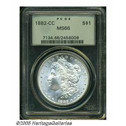 1882-CC S$1 MS66 PCGS. An intricately struck and 