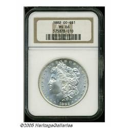 1882-CC S$1 MS66 NGC. The devices have a wisp of 