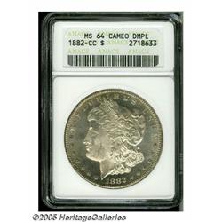 1882-CC S$1 MS64 Cameo Deep Mirror Prooflike ANAC