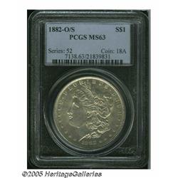 1882-O/S S$1 MS63 PCGS. VAM-4. A Top 100 Variety.