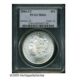 1883-CC S$1 MS66 PCGS. The pleasing satiny surfac