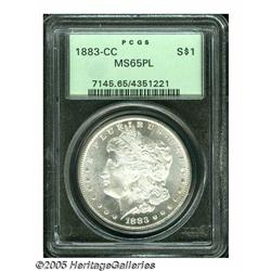 1883-CC S$1 MS65 Prooflike PCGS. Brilliant and we