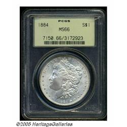 1884 S$1 MS66 PCGS. Light olive-gray color embrac
