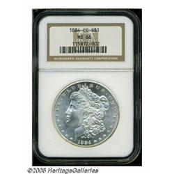 1884-CC S$1 MS66 NGC. Bright lustrous surfaces ad