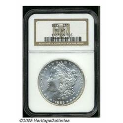 1885 S$1 MS67 NGC. A frosty, fully brilliant exam