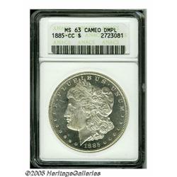 1885-CC S$1 MS63 Cameo Deep Mirror Prooflike ANAC