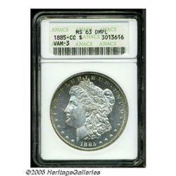 1885-CC S$1 MS63 Deep Mirror Prooflike ANACS. VAM