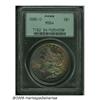 1885-O S$1 MS64 PCGS. Deep rose, electric-green, 