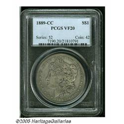 1889-CC S$1 VF20 PCGS. The '89-CC is the rarest a