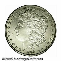 1889-CC S$1 AU50 Obverse Rim Filed Uncertified. T